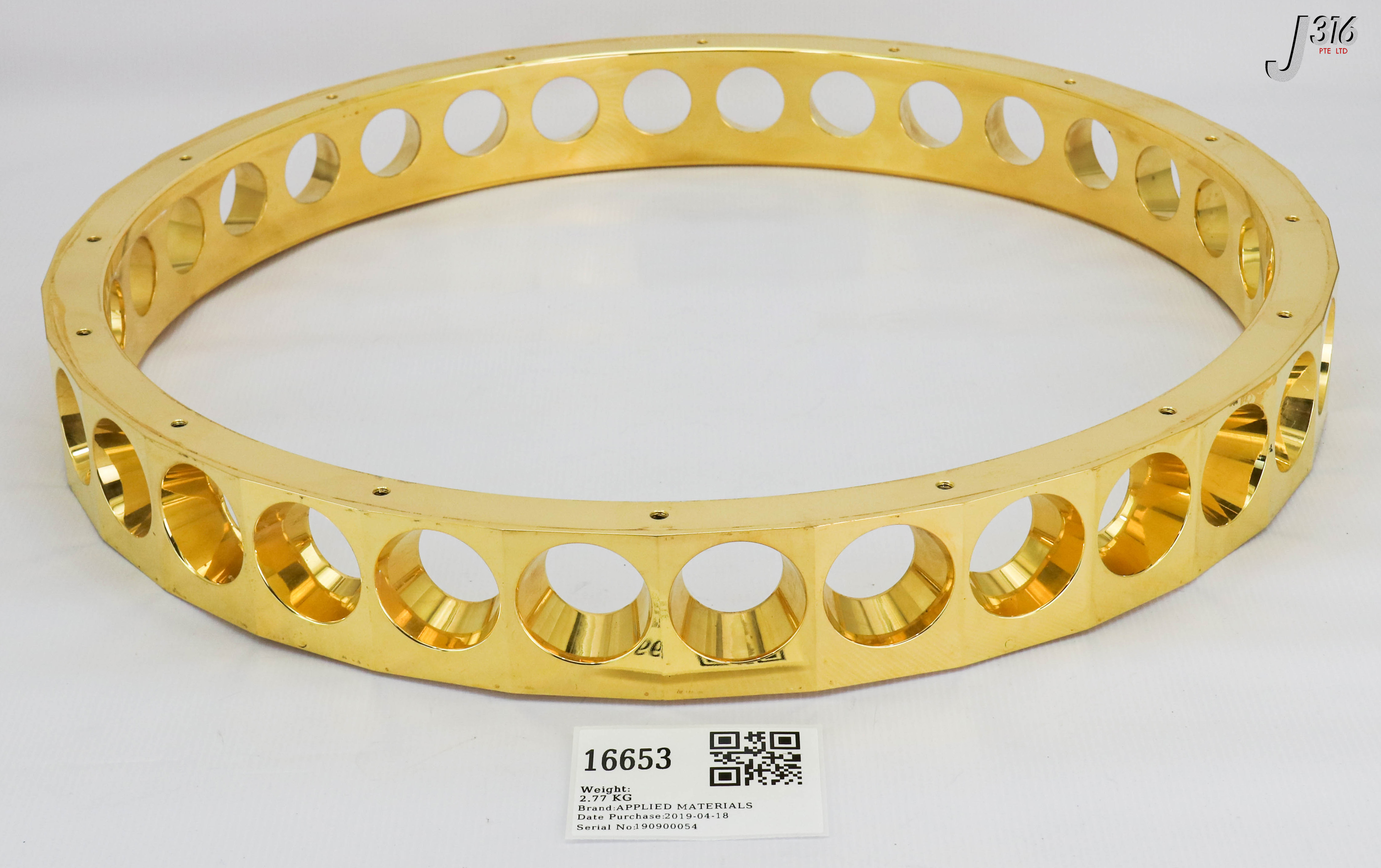 16653 APPLIED MATERIALS OUTER, LOWER LAMP REFLECTOR, 300MM 0020